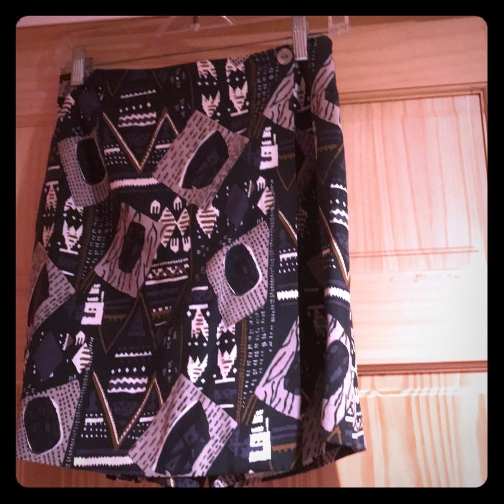 Colorful Printed Skort